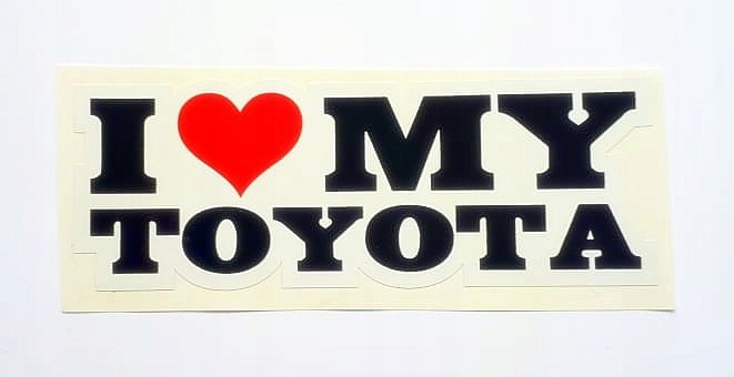

Naklejka I Love My Toyota