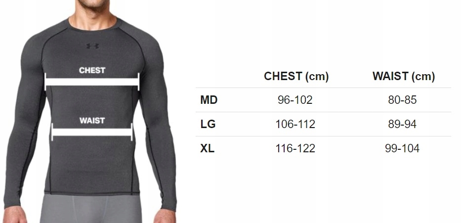 UNDER ARMOUR koszulka kompresyjna LS RED XL Kolor czerwony