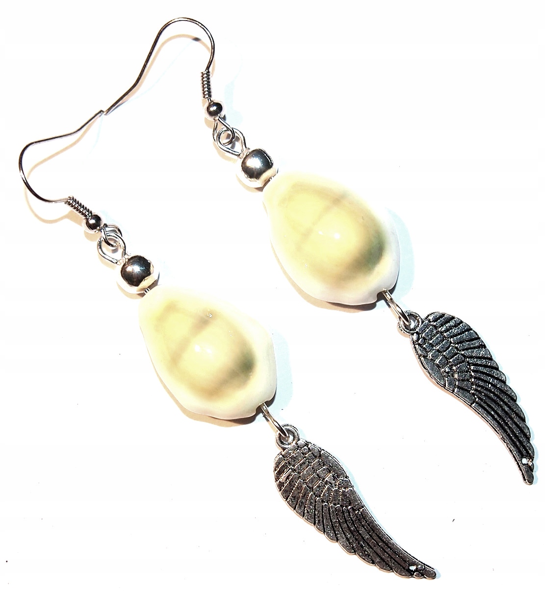 

Kolczyki Muszle i Skrzydło Boho Seashell