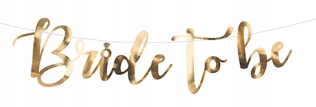 

Baner Na Wieczór Panieński Bride To Be Złoty 150CM