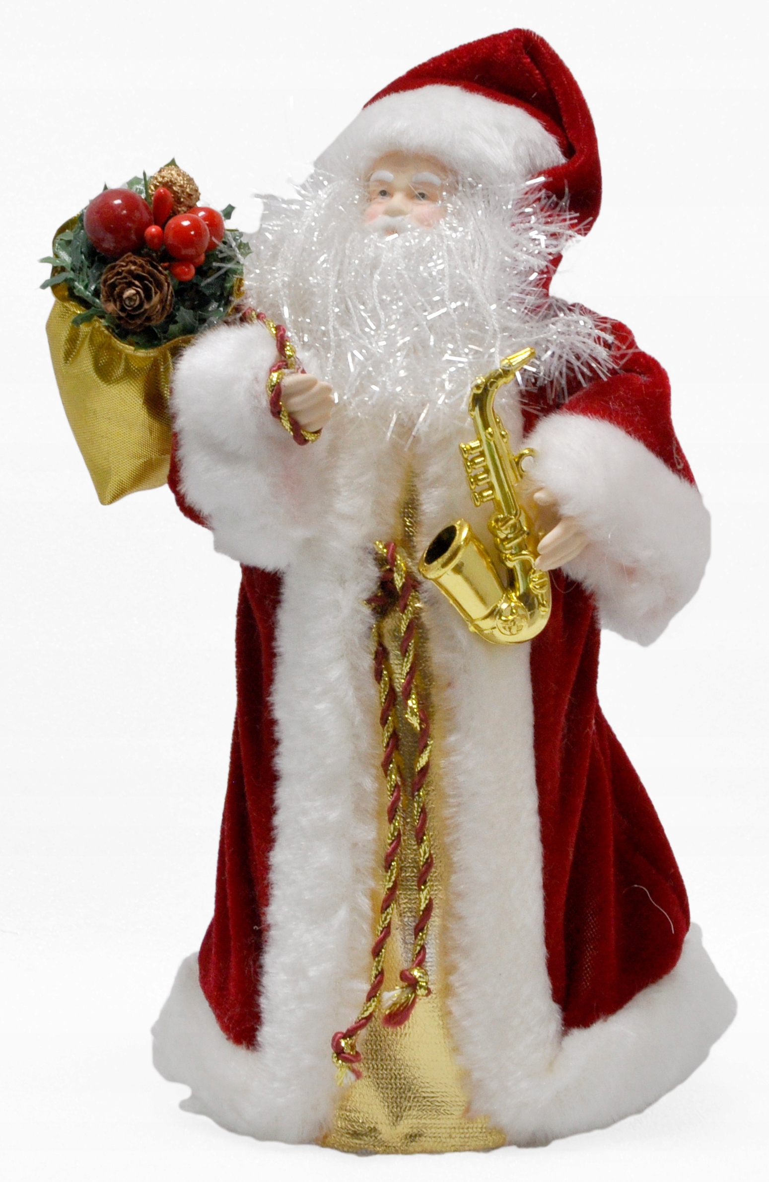 MIKOŁAJ FIGURKA 22cm dekoracja UPOMINEK na ŚWIĘTA