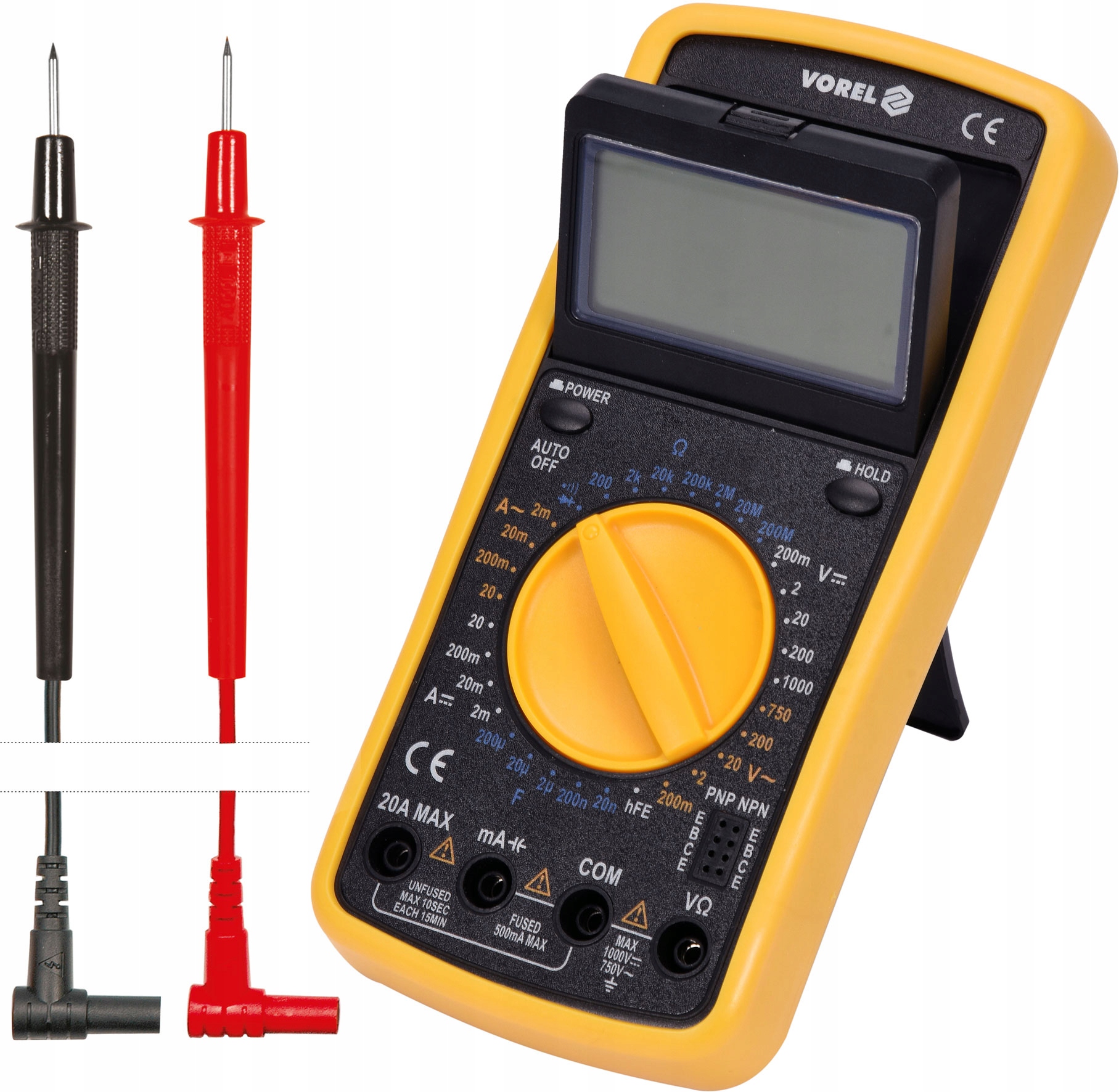 

Yato Miernik Cyfrowy Multimetr Gumowa Obudowa LCD