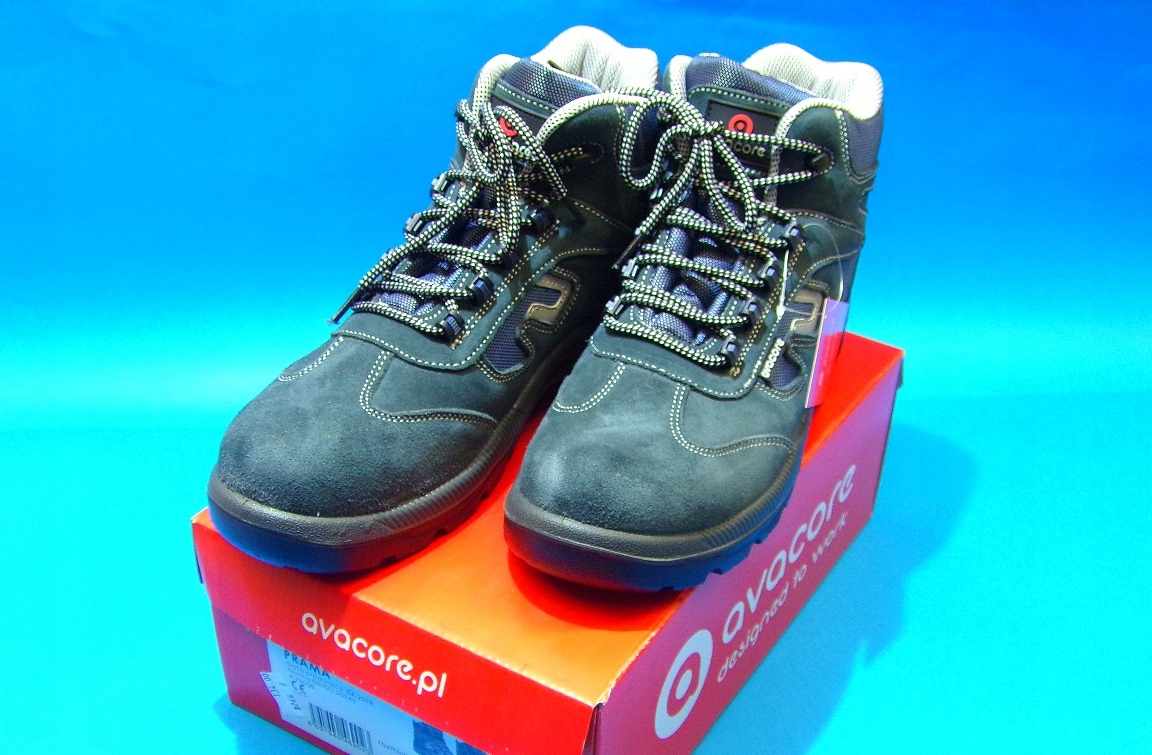 BUTY ROBOCZE TRZEWIKI OCHRONNE R 45 WZMOCNIONE PRAMA S1 OBUWIE Z PODNOSKIEM Rozmiar obuwia 45