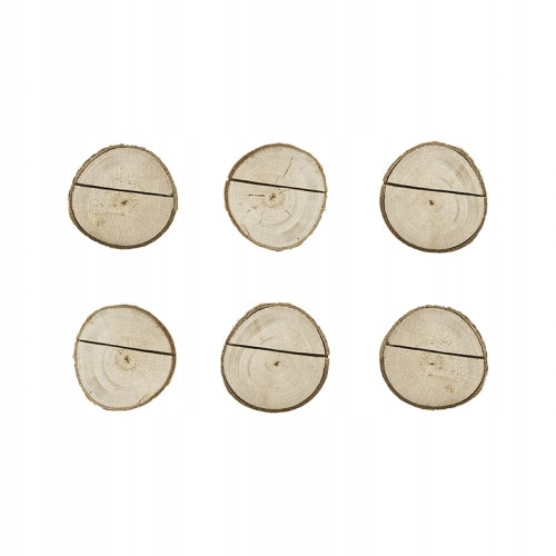 

Drewniane podstawki pod wizytówki winietki 6 szt