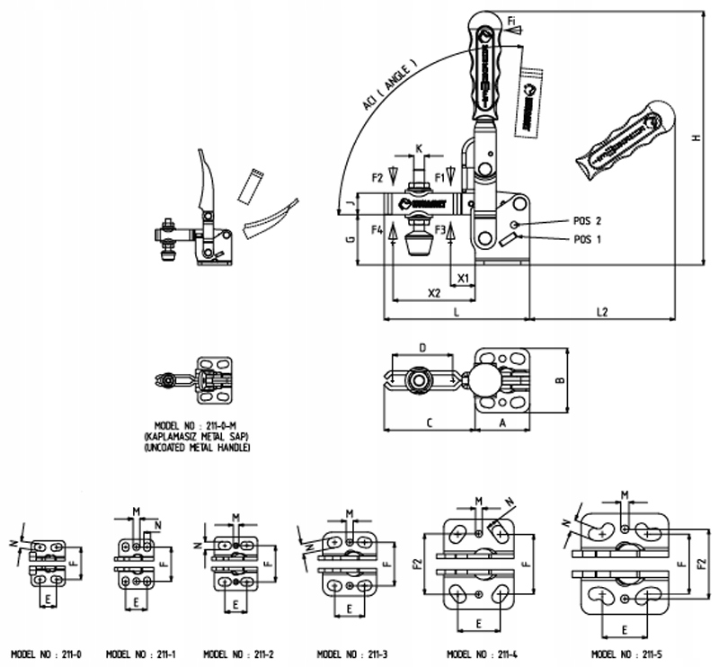 Docisk zacisk szybkomocujący Kukamet 211-1 Kod producenta 211-1