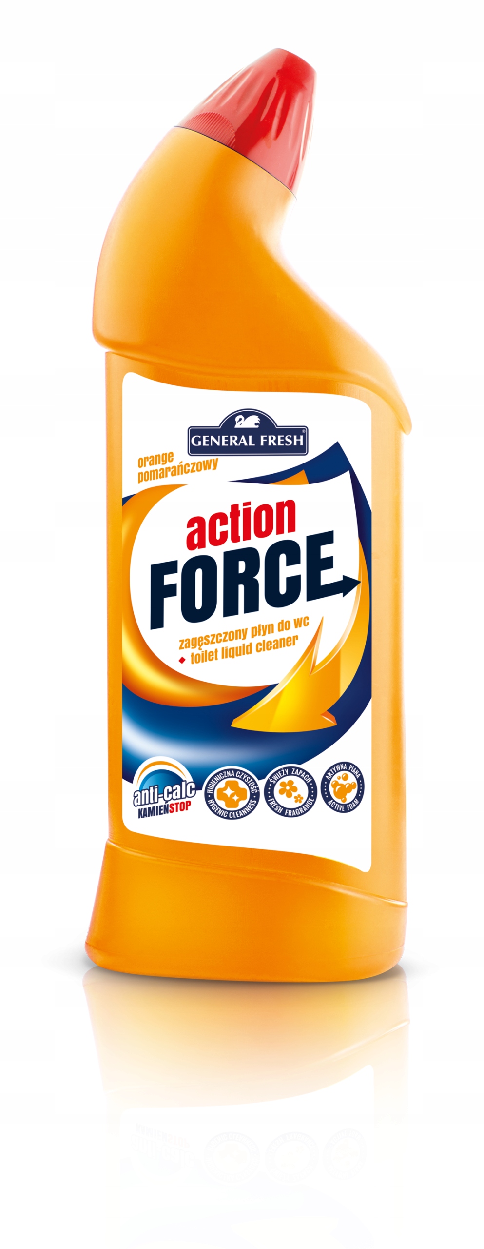 

General Fresh Płyn do wc Action Force - pomarańcz