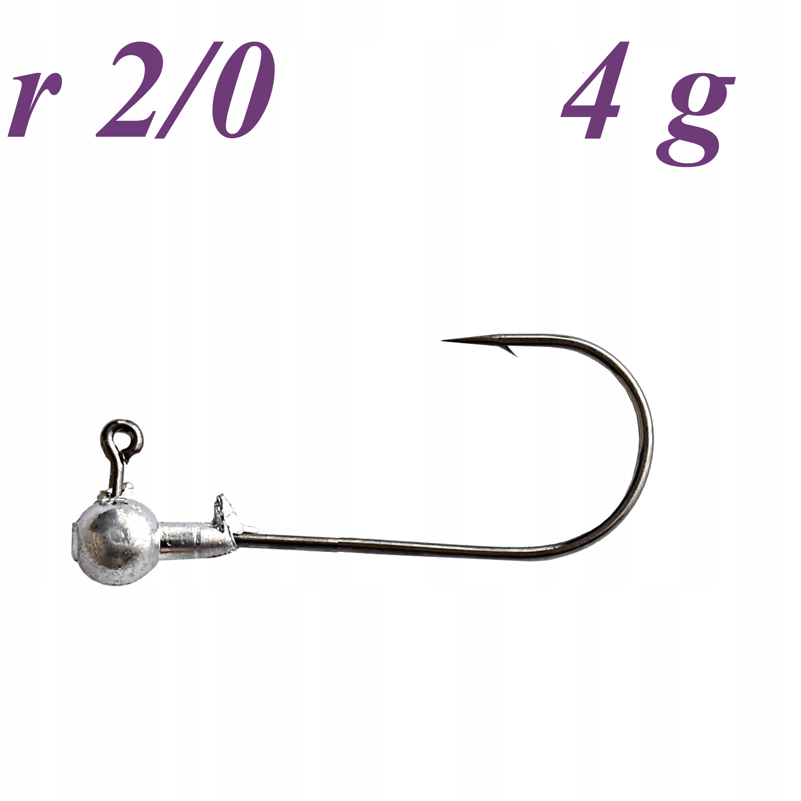 GŁÓWKA JIGOWA Black Nickel 4 g HAK 2/0 JAPAN HOOK Marka inna