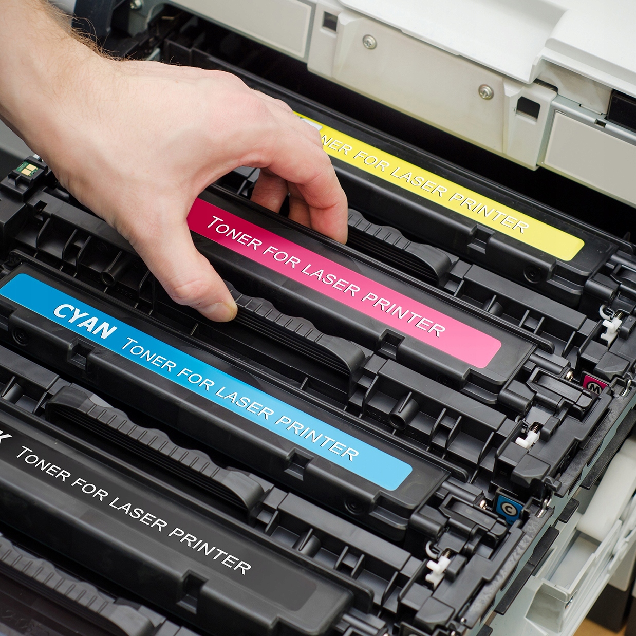 4x Toner do HP W2070A 117A 150a 150nw 178nw z CHIP Kolor czarny (black) czerwony (magenta) niebieski (cyan) zestaw żółty (yellow)