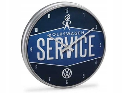 ZEGAR SCIENNY VW VOLKSWAGEN SERVICE 31cm PREZENT