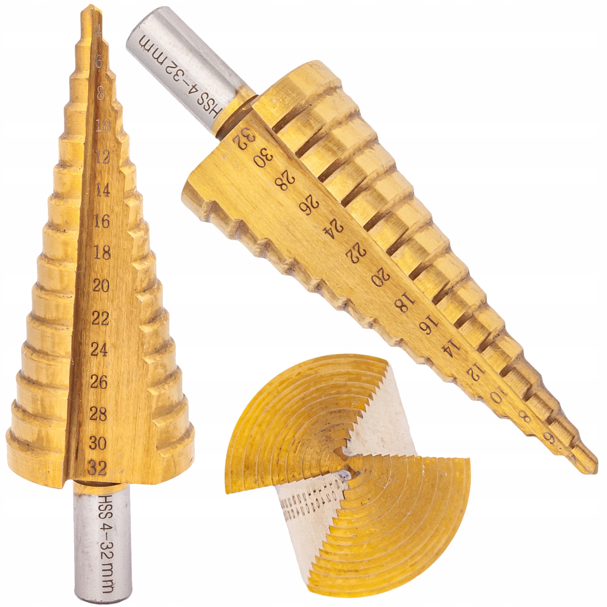 

Wiertło Stożkowe Stopniowe Hs Tytan 4-32mm Wiertła