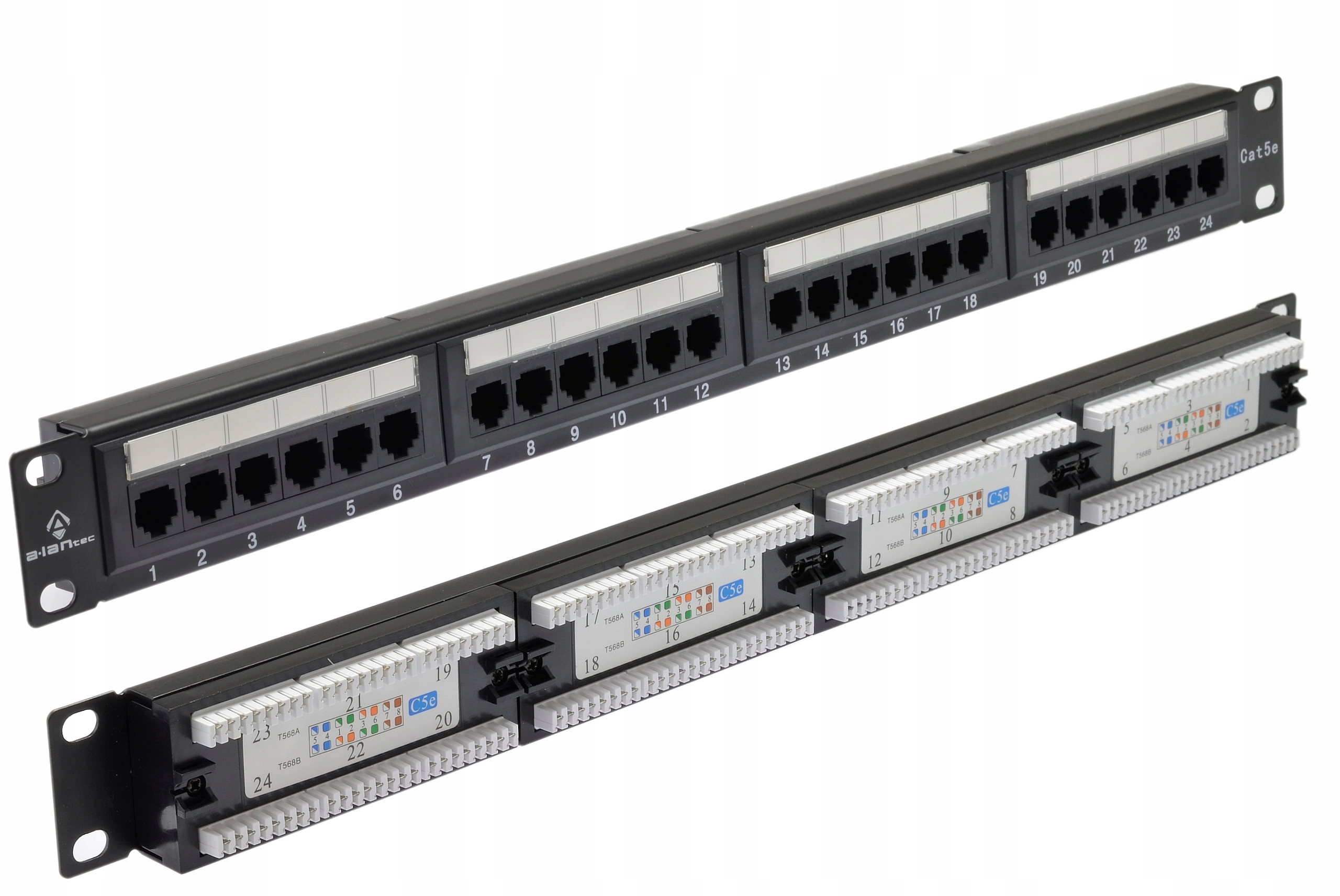 

Patch panel A-lan czarny PK003 (1U; 19"; kat.
