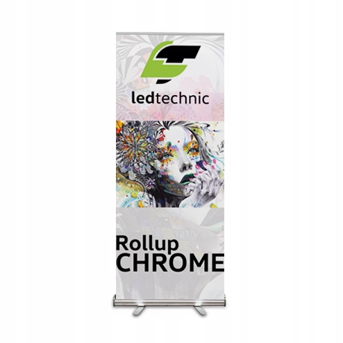 ROLL UP SILVER CHROME FULLCOLOR 100x200cm 1440 DPI