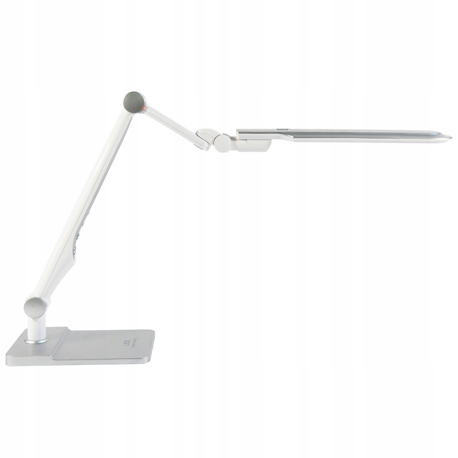 Lampka biurkowa LED K-BL-1207 nocna srebrna Kolor dominujący srebrny