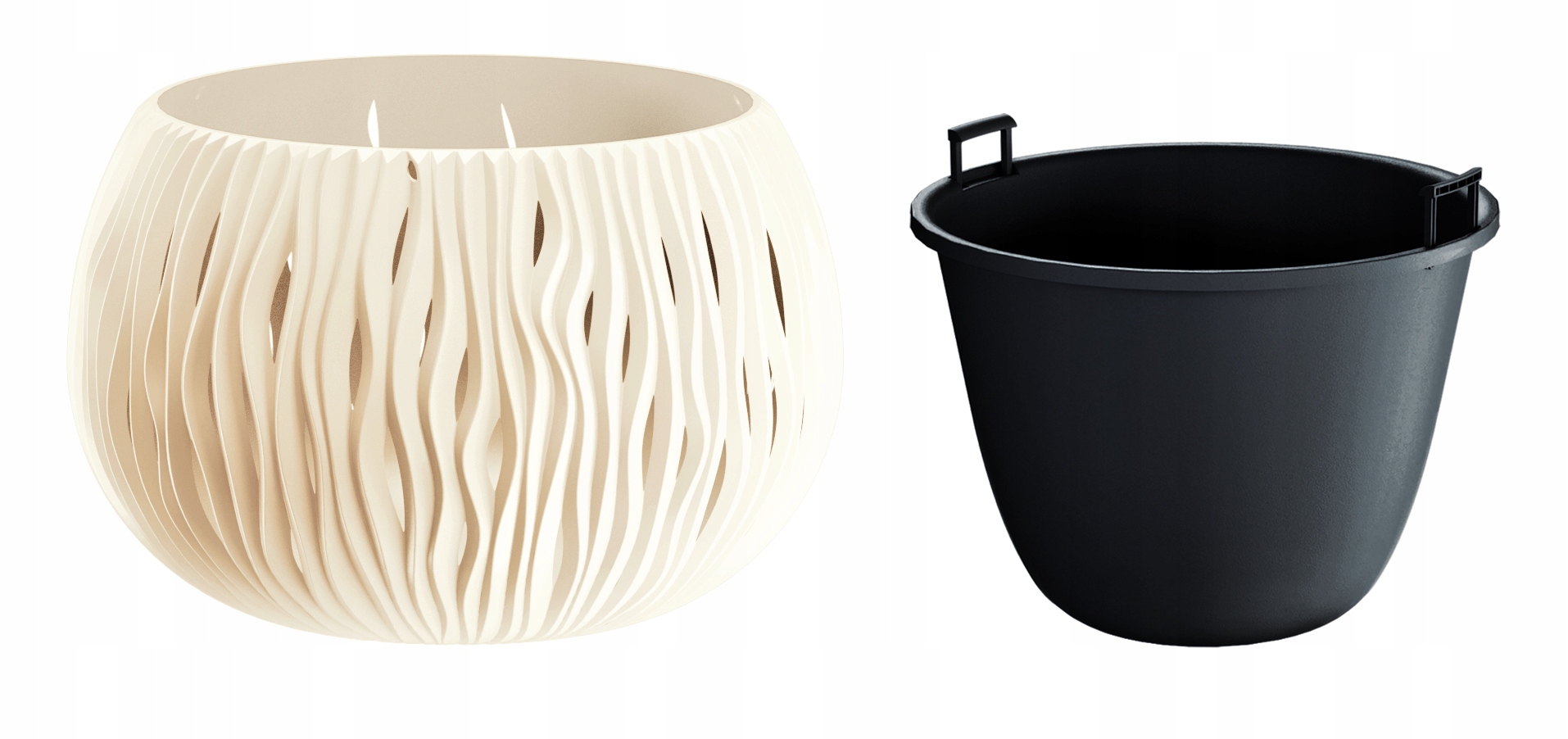 

Doniczka okrągła Sandy Bowl DSK290 + wkład śr.29cm