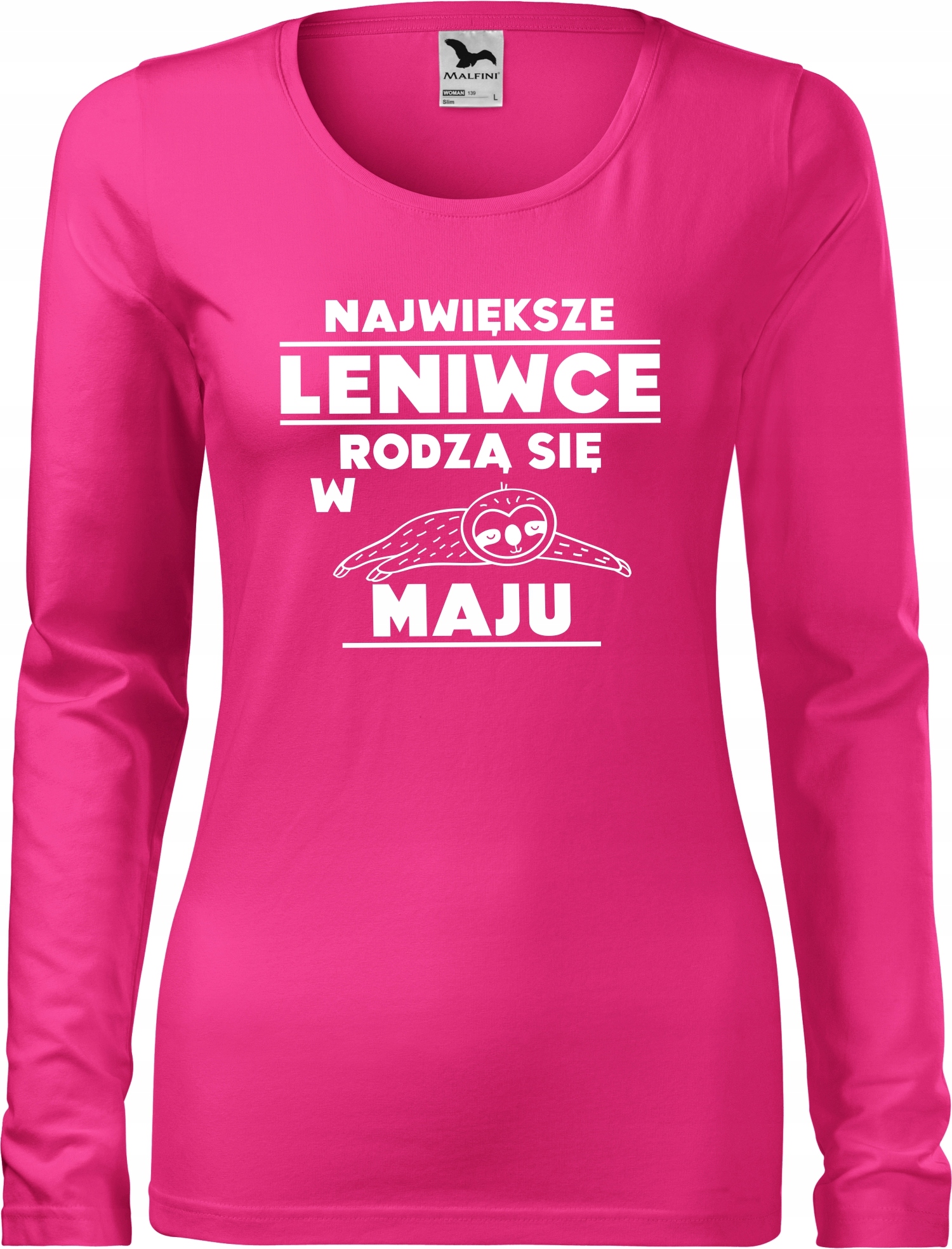 

Bluzka damska Prezent Leniwce rodzą się w Maju