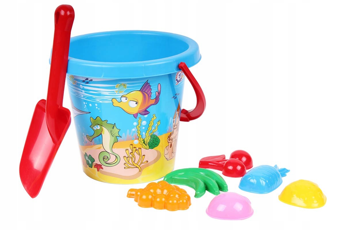 Набор для песка ВЕДРО, ФОРМОЧКИ 6 шт, ЛОПАТКА