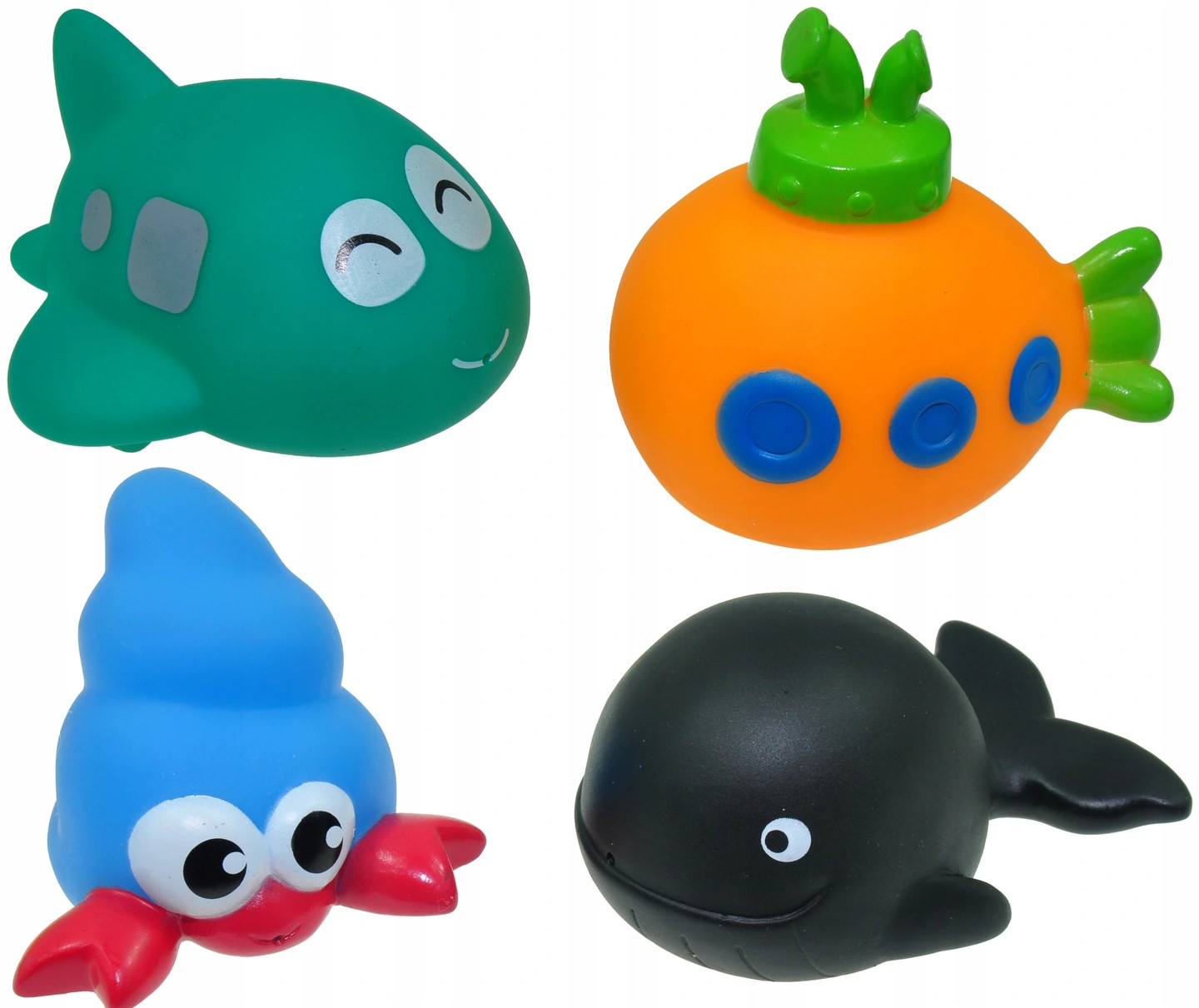 4szt zabawki DO KĄPIELI PISZCZEK GRYZAK od 6- mcy