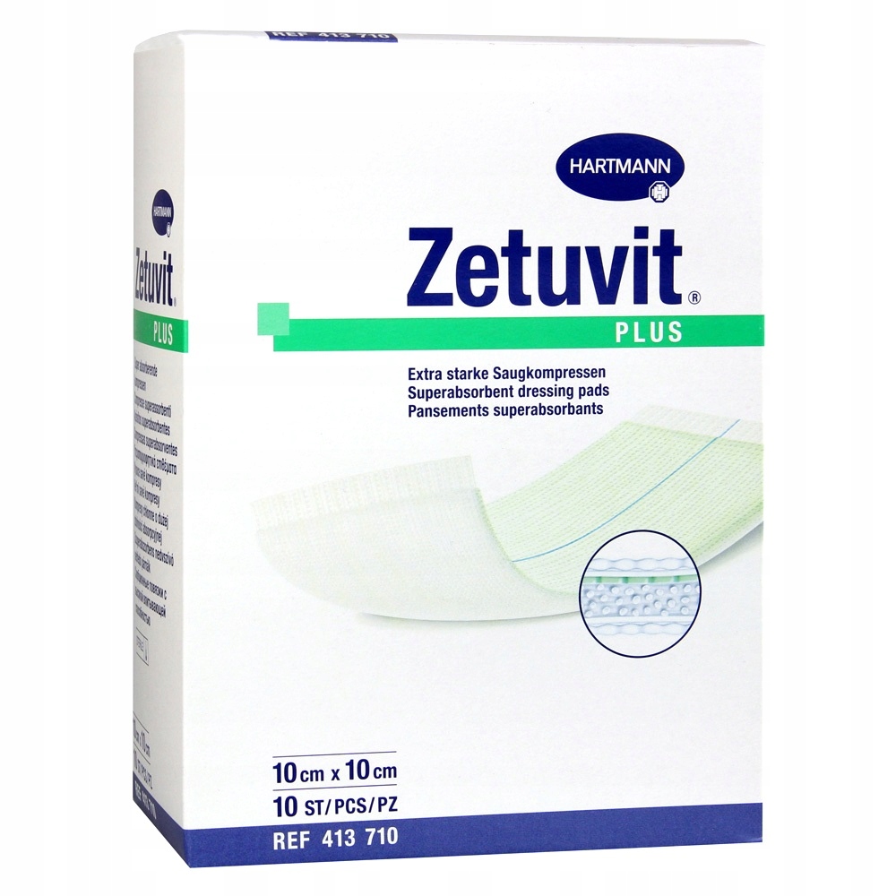

Hartmann Zetuvit Plus 10 x 10 cm 10 szt.