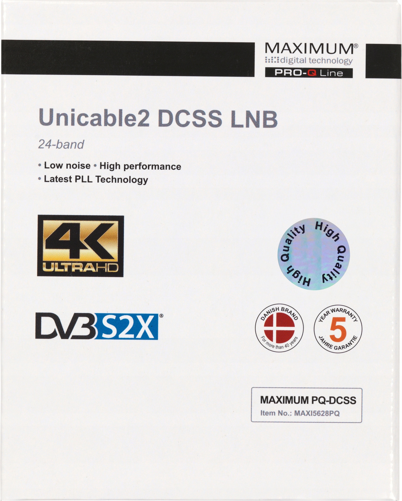 Maximum Unicable2 DCSS LNB 24-band GWARANCJA 5 lat EAN (GTIN) 5706998646583
