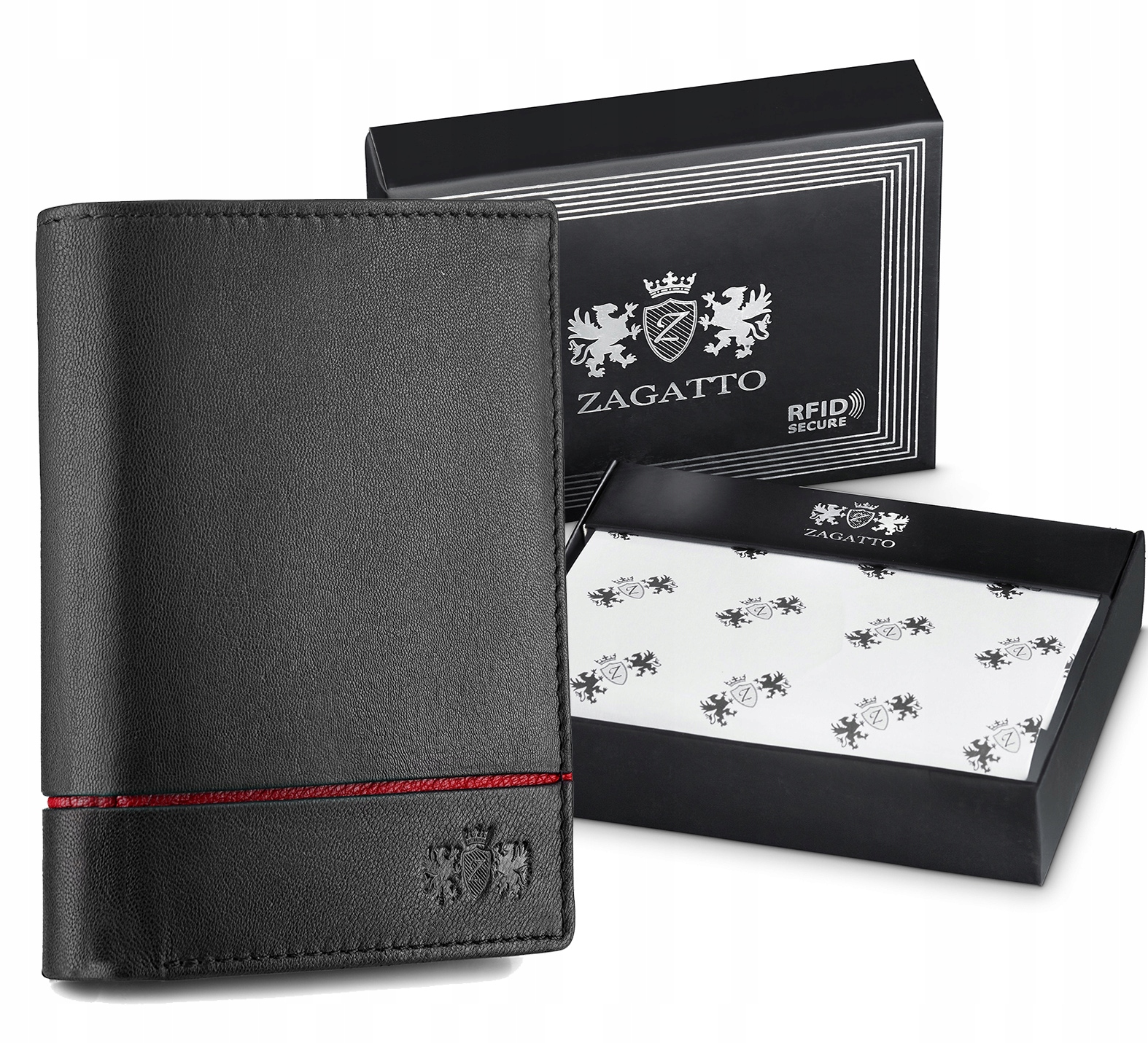 

Zagatto Portfel męski skórzany Rfid klasyczny