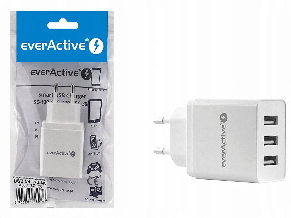 

Szybka Ładowarka Sieciowa Usb Quick Charge SC-300