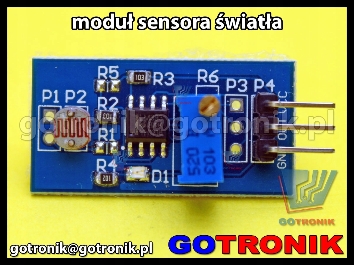 Moduł czujnika natężenia światła - sensor__LCT-058 Producent LCT