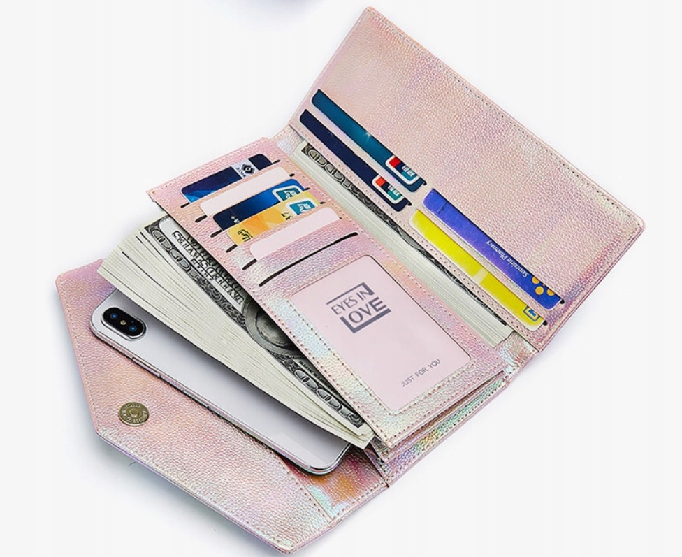 PORTFEL DAMSKI ETUI PORTWEL RÓŻ BEŻ NIEBIESKI HIT Rodzaj portfel