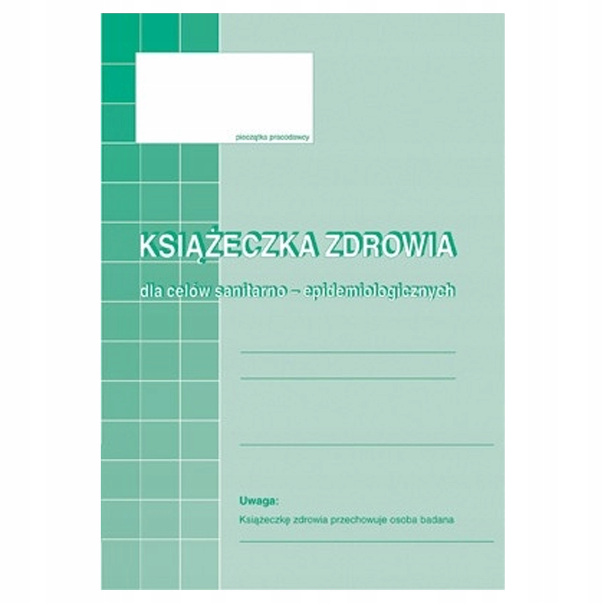 

Druk MiP Książeczka Zdrowia sanepid 530-5 A6