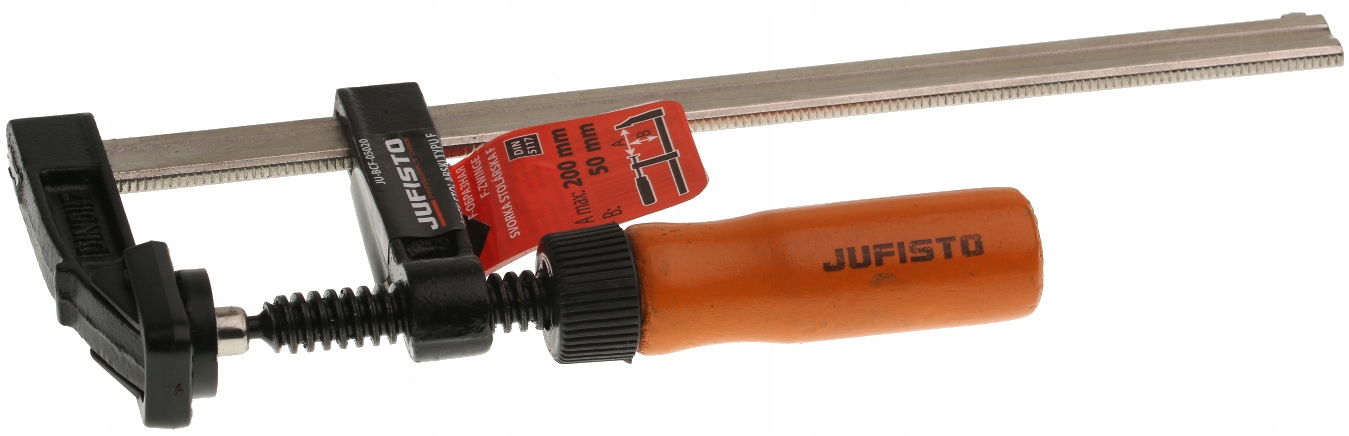 

Ścisk Stolarski Zacisk Uchwyt 200 x 50 mm typ F