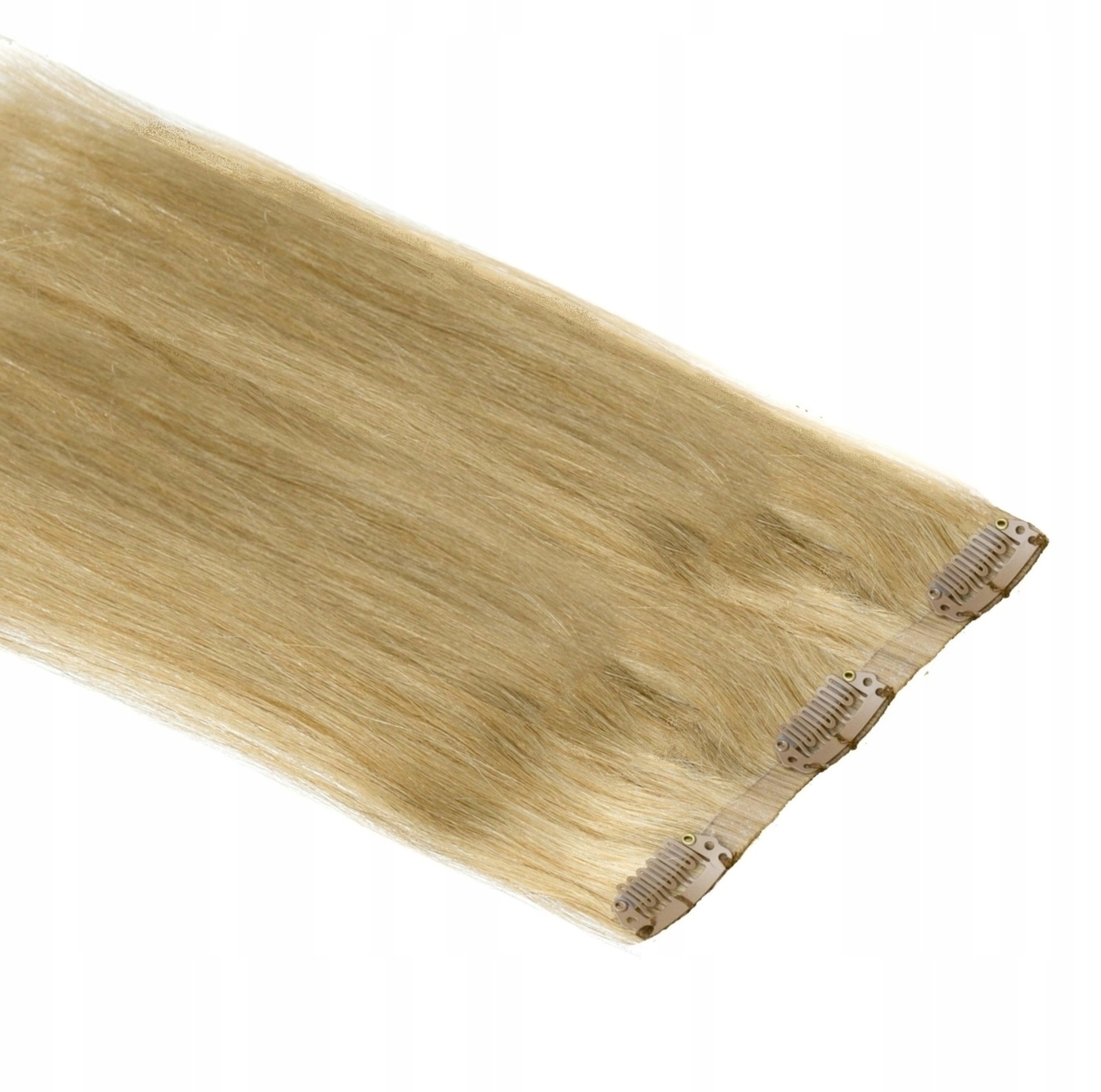 

Bezszwowe włosy naturalne clip in doczepiane 50cm