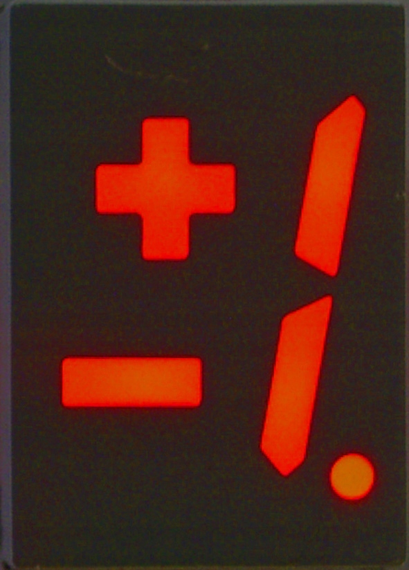 СВЕТОДИОДНЫЙ дисплей 13 мм красный display А