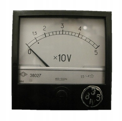 Woltomierz E8027 0-5 x10V DC
