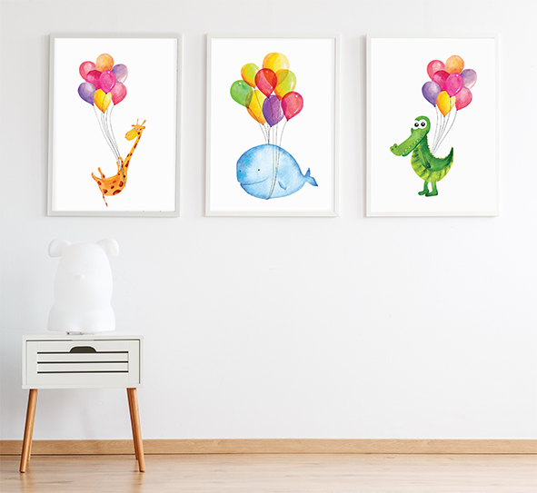 PLAKATY, OBRAZKI dla dzieci ZWIERZAKI CUDAKI 3xA4 Bohater inny