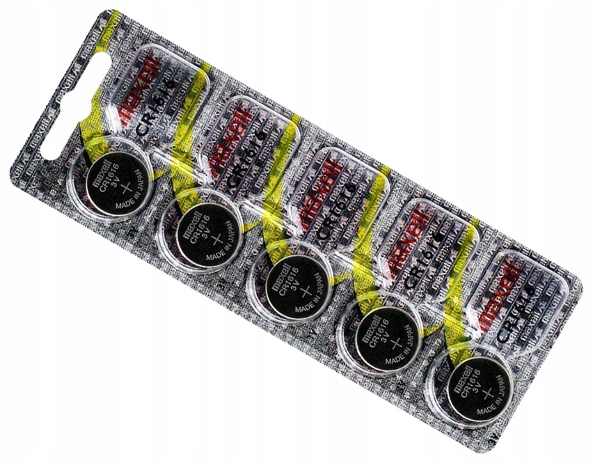 5x Bateria Litowa Maxell CR1616 1616 DL Ecr hologram