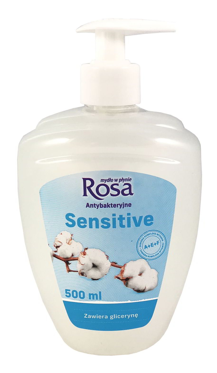 

Mydło w płynie Rosa z pompką 0,5L kremowe