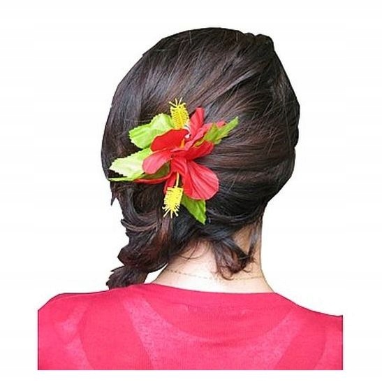 

Kwiat Hawajski Przypinka do włosów W. Panieński