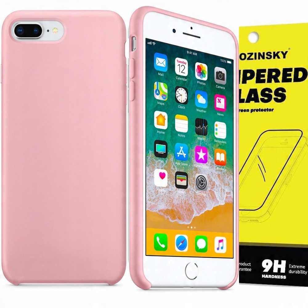 

Etui Obudowa Silikonowe Do Iphone 8 /7 +szkło