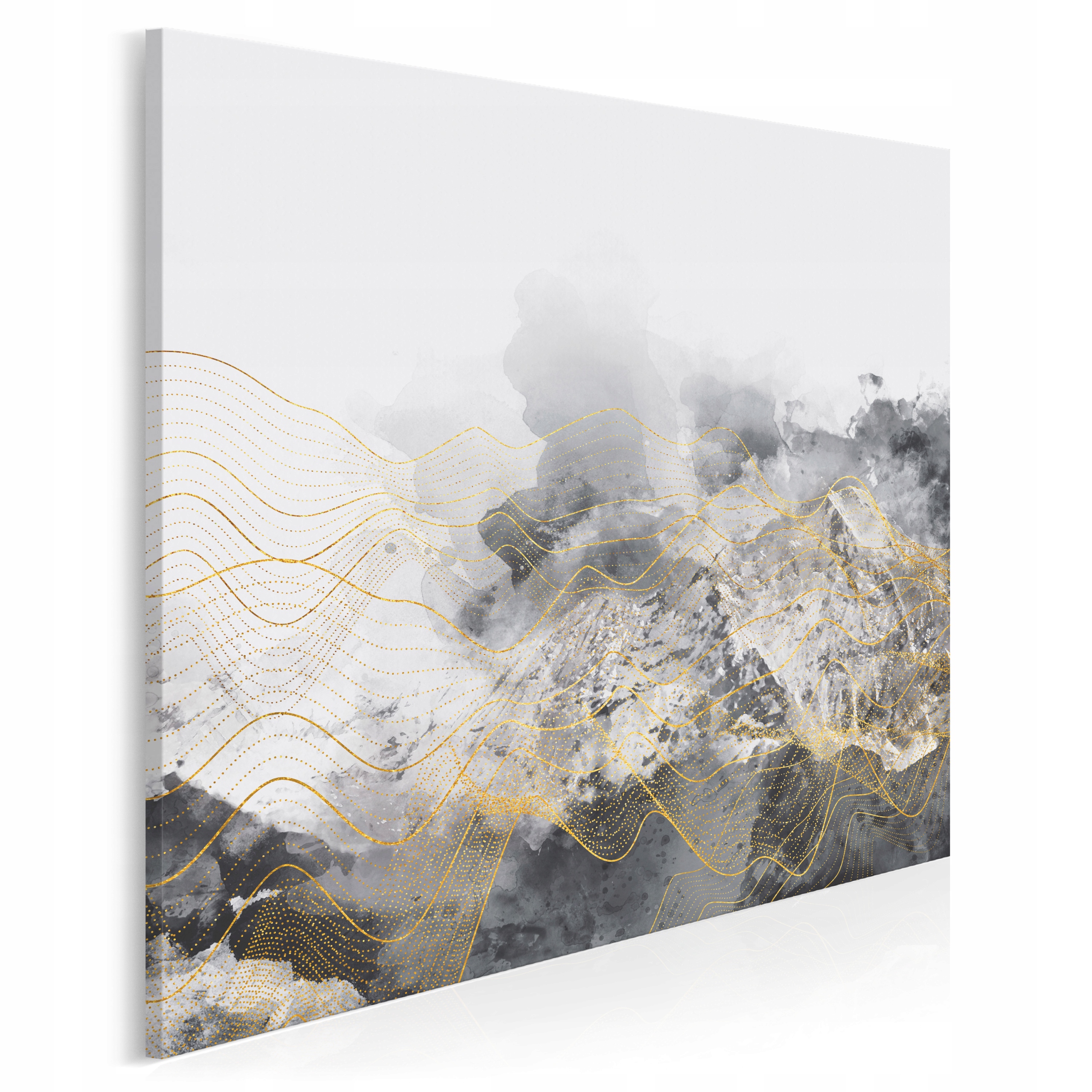 

60702 Obraz na płótnie - Abstrakcja Fale Linie