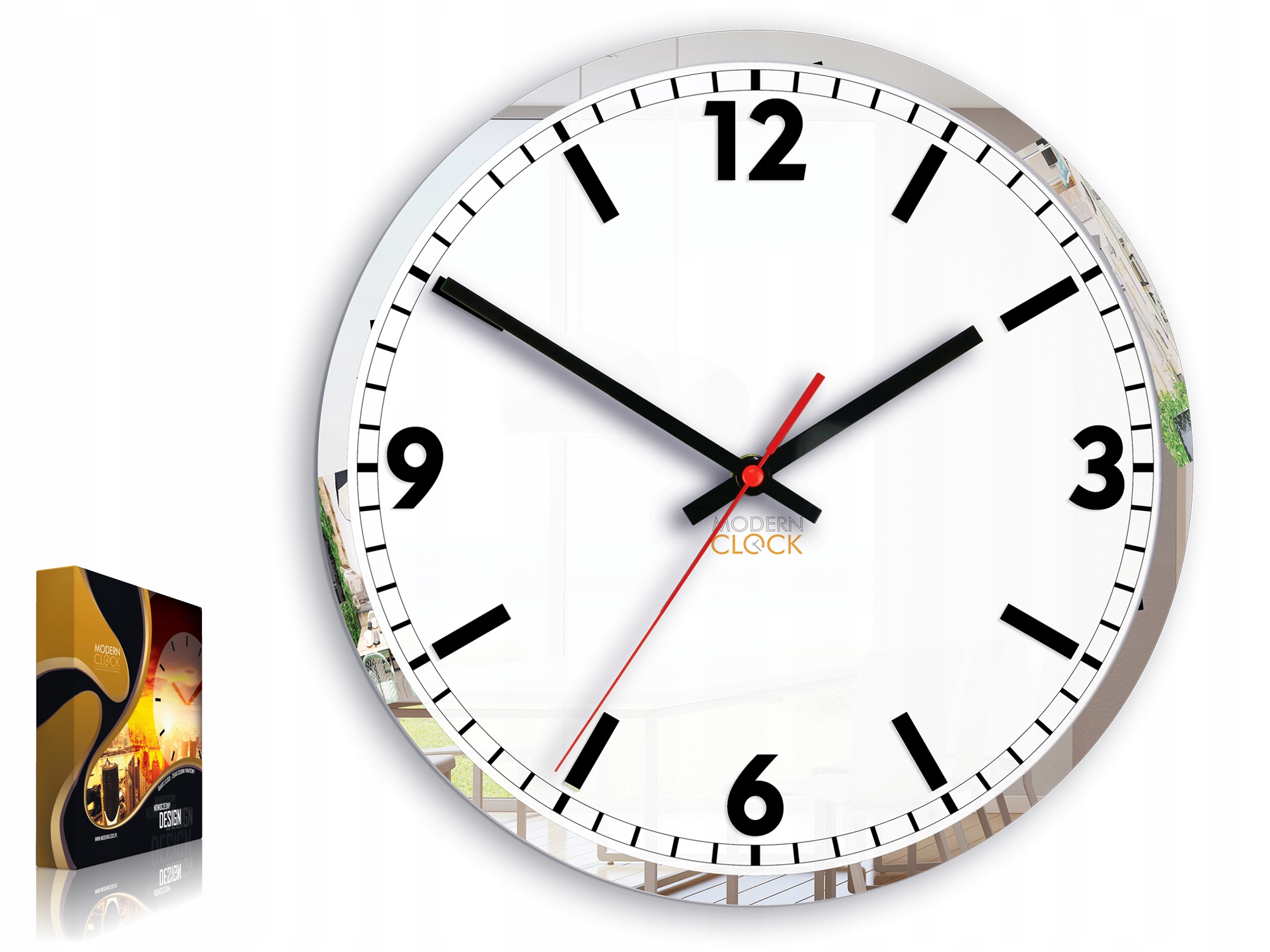 

Zegar Solar Czarny 3D Nowoczesny- Cichy Diy