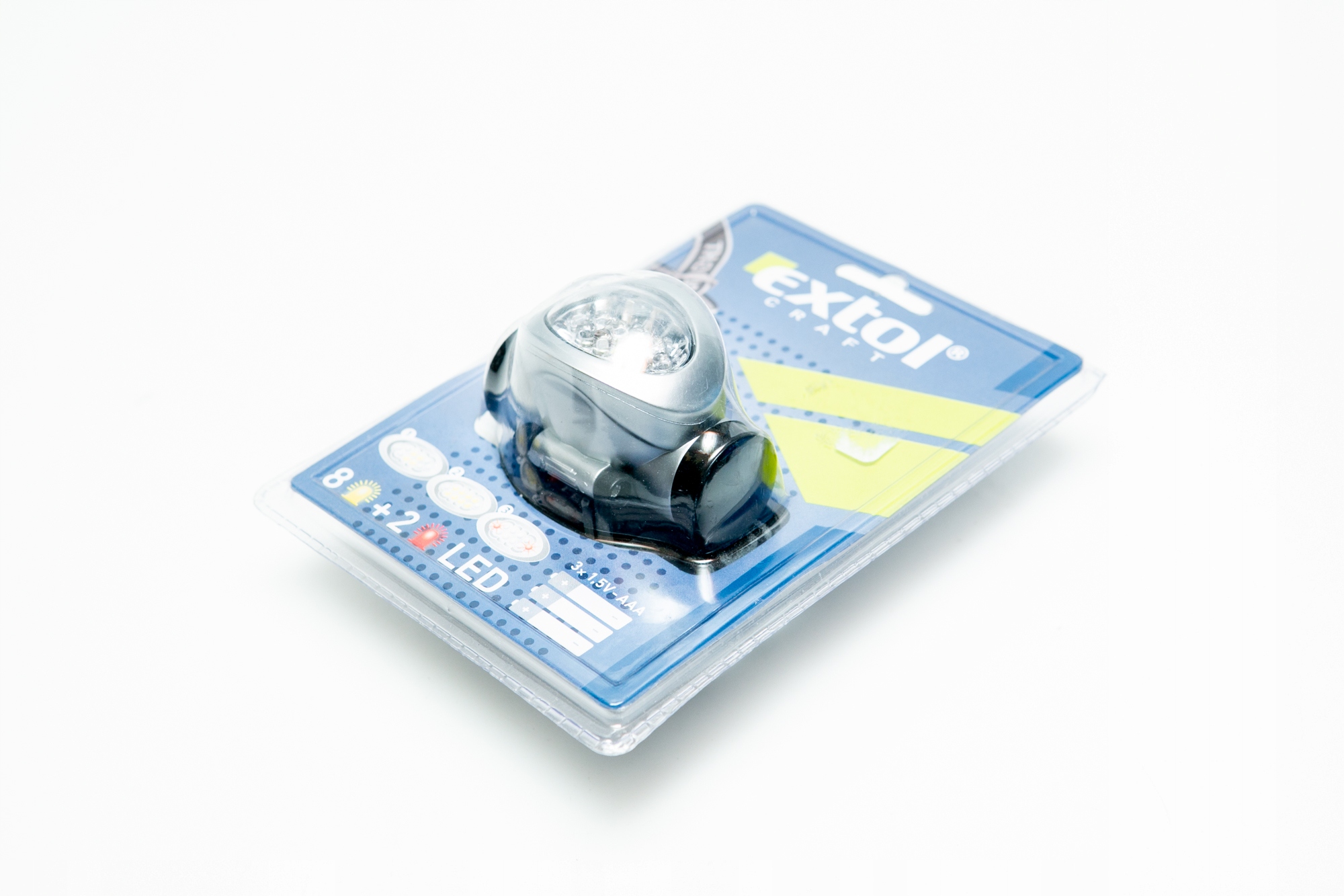 EXTOL LAMPKA CZOŁOWA 8 LED 2 LED 8862100