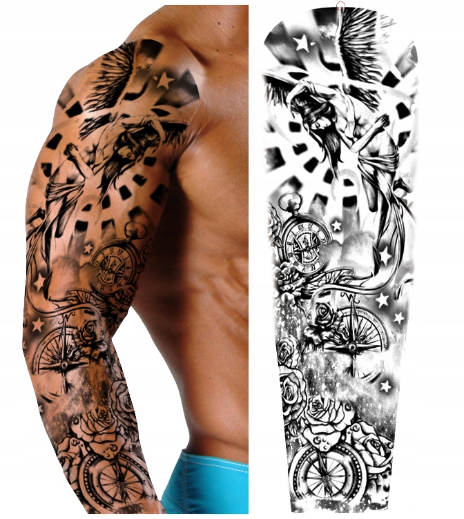 

Tatuaż Zmywalny Tymczasowy Rękaw Dużo Wzorów