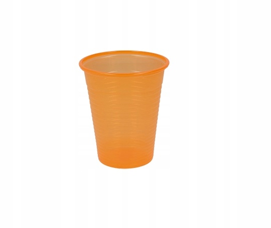

Kubek kubki plastikowe Kolorowe 50szt Pomarańczowy