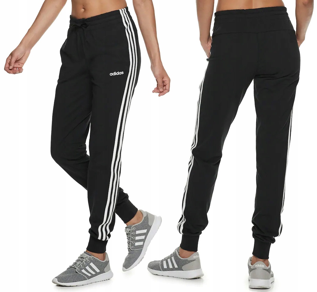 

Spodnie Damskie Adidas Czarne Bawełna Slim Fit R.m