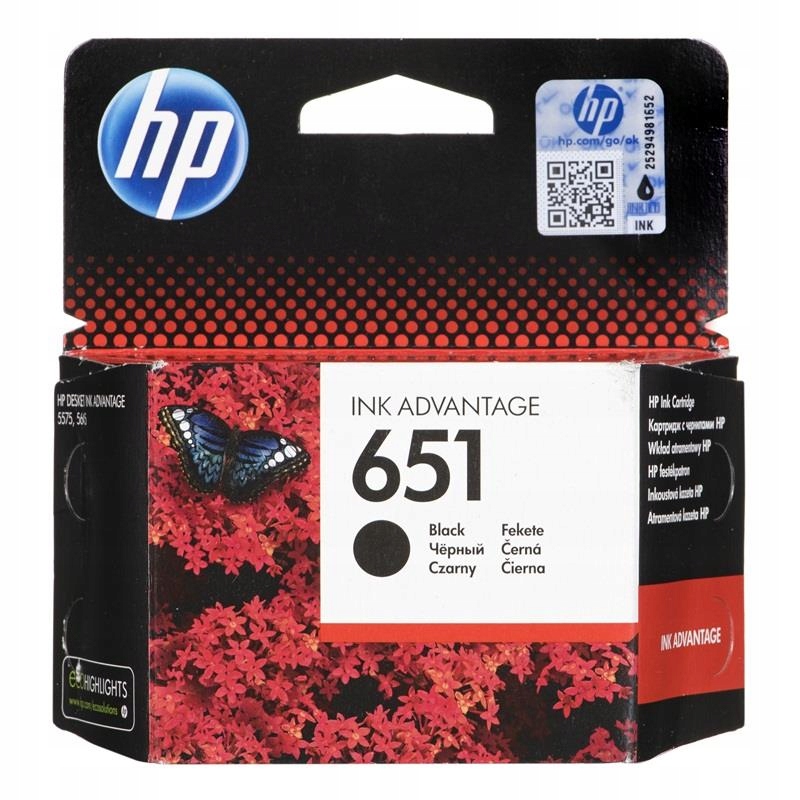 

Tusz Hp C2P10AE oryginał HP651 Hp 651 czarny