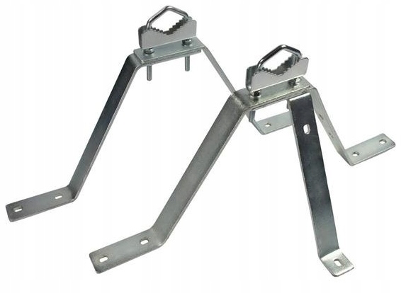 Uchwyt Obejma Masztu 50/220 22cm do Ściany Mocowanie Anten TV SAT GSM Komin