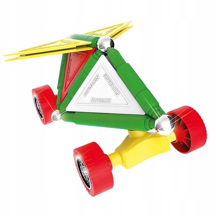 SUPERMAG REKLAMA KLOCKI MAGNETYCZNE WHEELS 50 EL Rodzaj zestaw