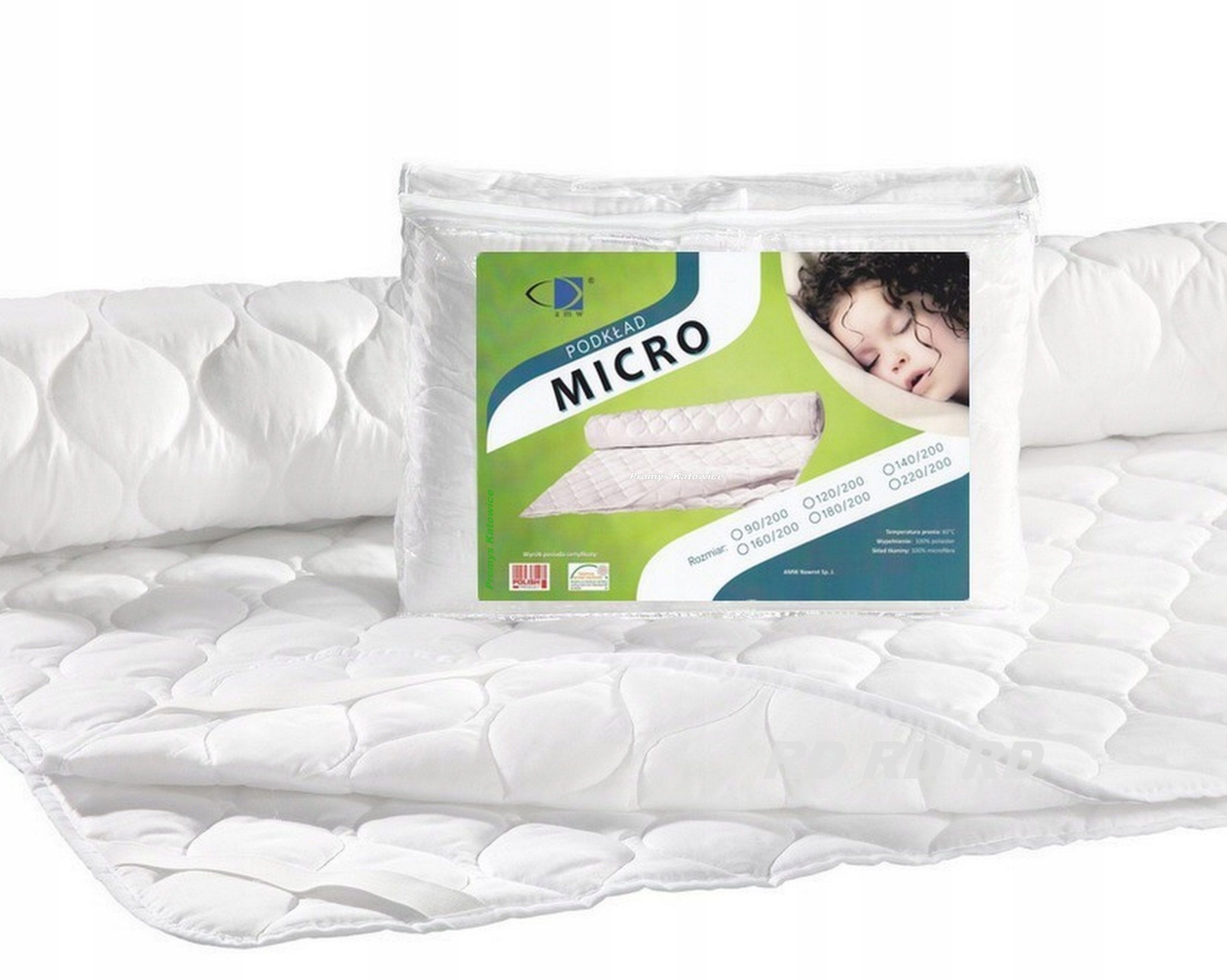 NAKŁADKA MATA MATERAC 90/200 OCHRANIACZ ŁÓŻKO 90