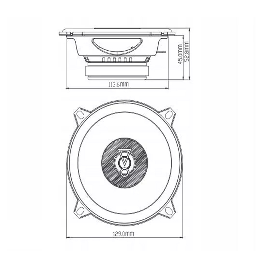 JBL STAGE3 527 GŁOŚNIKI AUDI A4 B5 DRZWI PRZÓD Moc znamionowa RMS 40 W