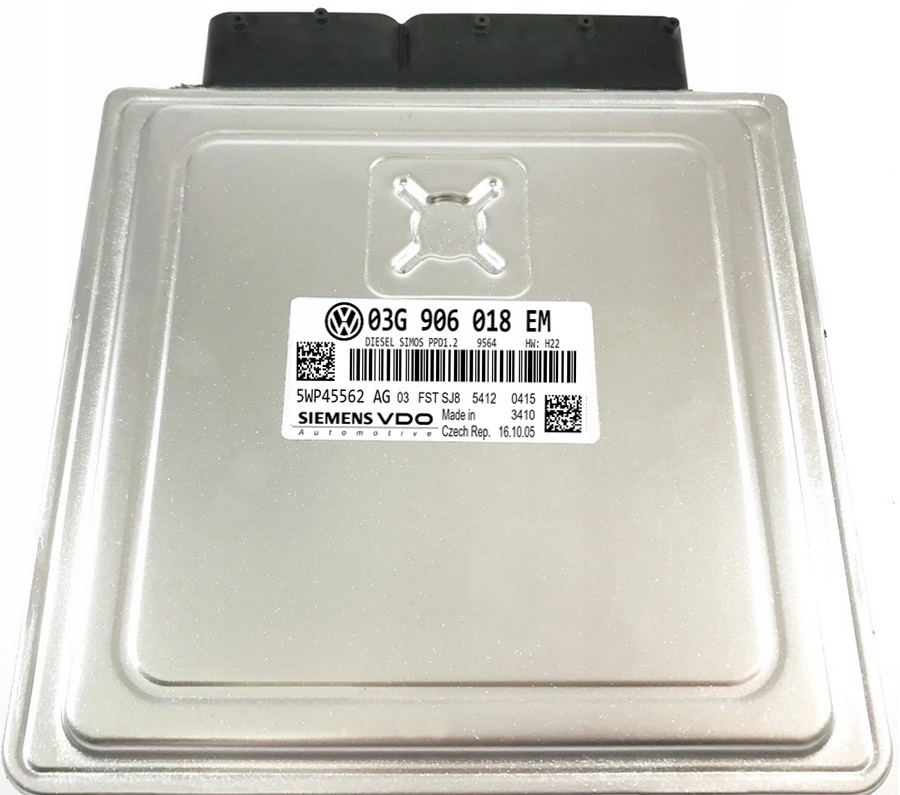 KOMPUTER VW PASSAT 2.0 03G906018EM 5WP45562AG +PIN