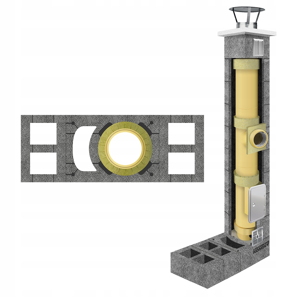 Komínový systém keramický fi 160 4 m 5 W